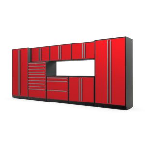 Proslat Fusion Plus 16 ft Garage Cabinet set Tool