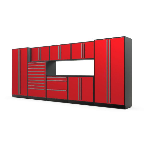 Proslat Fusion Plus 16 ft Garage Cabinet set Tool