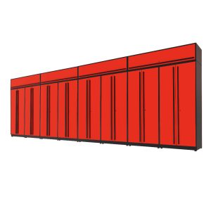 Proslat Fusion Plus 26.5 ft Garage Cabinet set 8-Pack