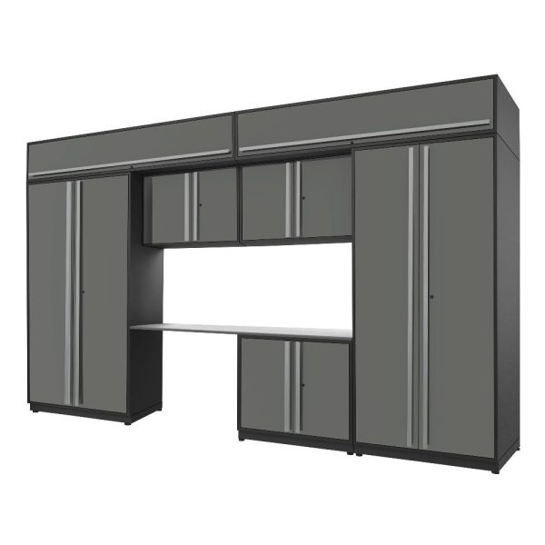 Proslat Fusion Plus 13 ft Garage Cabinet set Handy 2 Door Overheads - Image 2