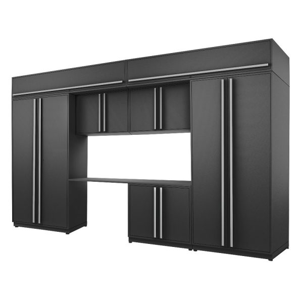 Proslat Fusion Plus 13 ft Garage Cabinet set Handy 2 Door Overheads - Image 3