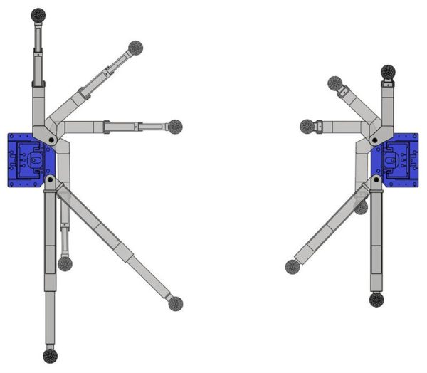 Tuxedo TP11KC-DX 11,000 lb 2 Post Clear Floor Direct Drive Bi-Symmetric 3 Stage Arm Lift - Image 13