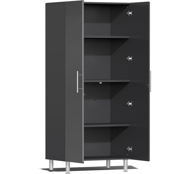 Ulti-MATE Garage Cabinets 2.0 Series Grey Metallic 6-Piece Set with Bamboo Top - Image 3