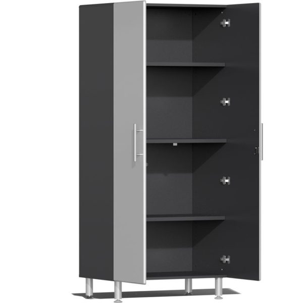 Ulti-MATE Garage Cabinets 2.0 Series Silver Metallic 6-Piece Set with Bamboo Top - Image 3