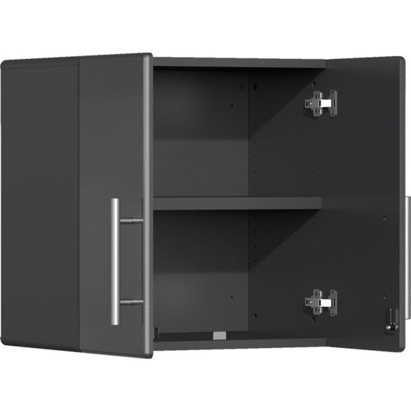 Ulti-MATE Garage Cabinets 2.0 Series Grey Metallic 10-Piece Set with Dual Workstation - Image 4