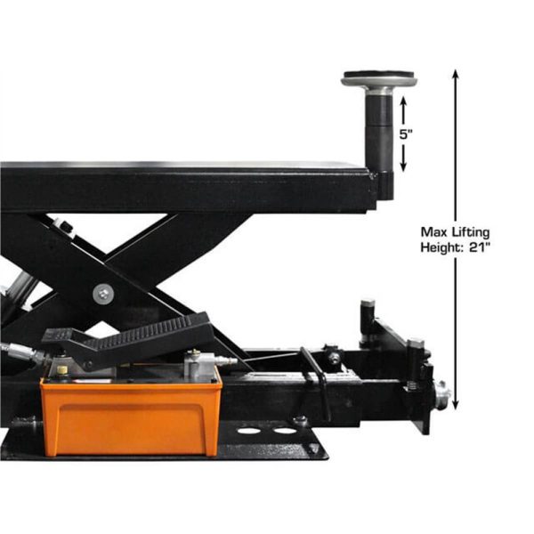Atlas RJ6 Air/Hydraulic 6,000 lbs. Capacity Jack Rolling Bridge Jack - Image 3