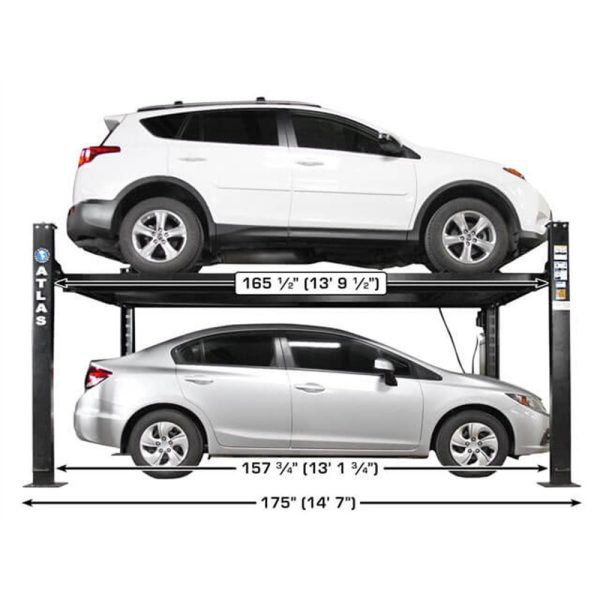 Atlas ALI Certified APEX 8 4 Post Lift + RJ35 Sliding Jacks Combo - Image 2