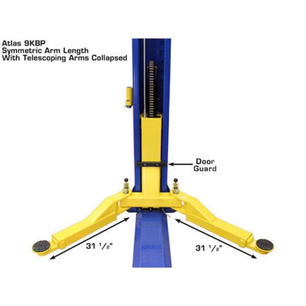 Atlas 9KBPX Baseplate 9000 lb Capacity 2 Post Lift - Image 6
