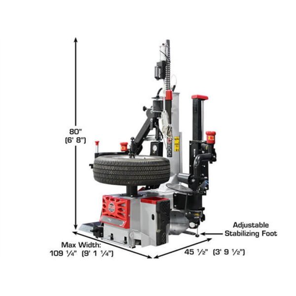 Atlas Platinum PTC500 Center Post Tire Changer w/Adapters - Image 7