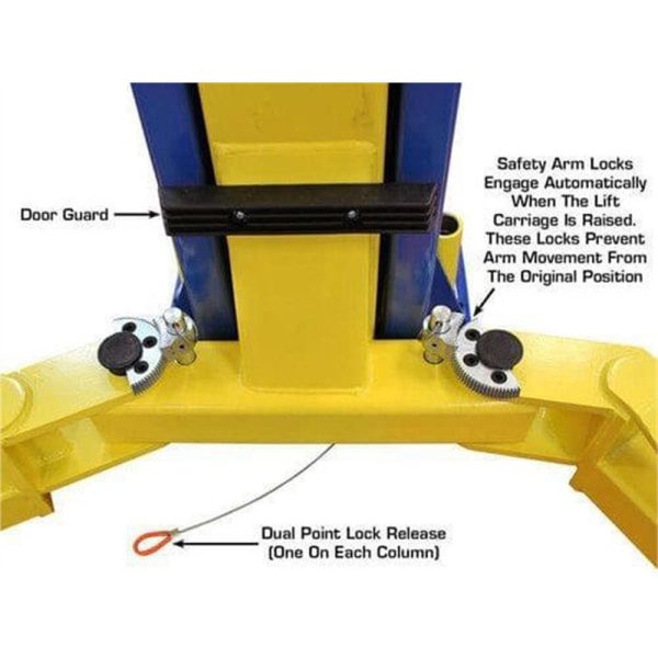 Atlas 9KOHX Overhead 9000 lb Capacity 2 Post Lift - Image 14